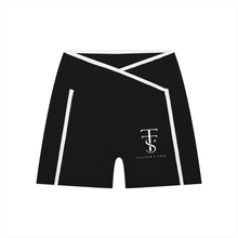 Load image into Gallery viewer, Women’s High Rise Color Block Yoga Shorts