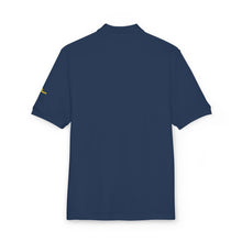 Load image into Gallery viewer, Embroidered Black Polo Shirt — 'Sea Breeze' Nautical Logo