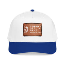 Load image into Gallery viewer, Leather Patch Baseball Cap — Corner Office Club "Built for the Climb"