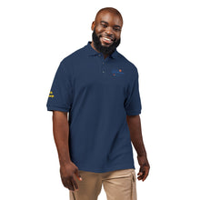 Load image into Gallery viewer, YOI Embroidered 'Proudly Serving' Logo Polo Shirt