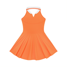 Load image into Gallery viewer, Women's Collared Halter A-Line Tennis Dress