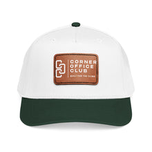 Load image into Gallery viewer, Leather Patch Baseball Cap — Corner Office Club "Built for the Climb"