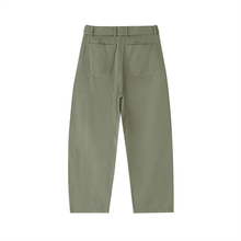 Load image into Gallery viewer, Belted Barrel-leg Chino Pants