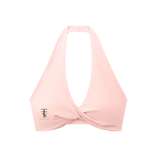 Load image into Gallery viewer, Women's Pleated Halter Sports Bra
