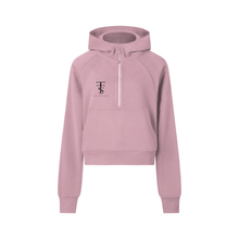 Load image into Gallery viewer, Cropped Half-Zip Hoodie