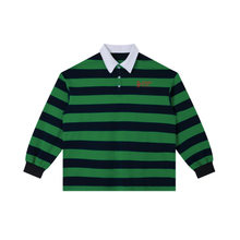 Load image into Gallery viewer, Color Block Stripe Polo Shirt