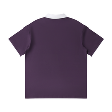 Load image into Gallery viewer, Contrast Collar Raglan Polo Shirt
