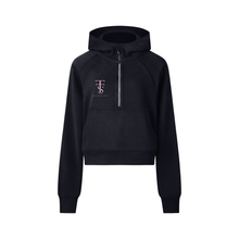 Load image into Gallery viewer, Cropped Half-Zip Hoodie