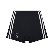 Load image into Gallery viewer, Women’s High-Waist Color Block Yoga Shorts