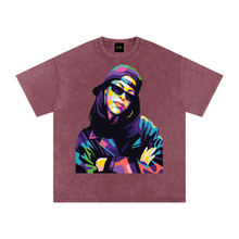 Load image into Gallery viewer, Aaliyah Snow Washed Oversized Cotton T-Shirt