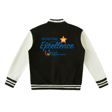 Load image into Gallery viewer, YOI Investing In Excellence Two-Tone Fleeced Varsity Jacket
