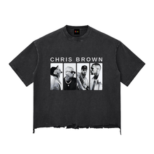 Load image into Gallery viewer, Chris Brown Snow Wash Raw-Hem Boxy T-shirt
