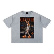 Load image into Gallery viewer, Jalen Brunson - Captain Clutch Mineral Wash Boxy Cotton T-Shirt