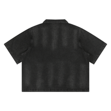 Load image into Gallery viewer, Unisex Vintage Washed Full-Zip Denim Shirt