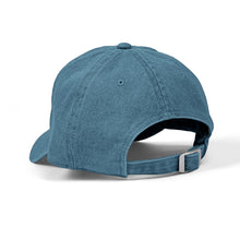Load image into Gallery viewer, Corner Office Club Embroidered Denim Hat — Black Logo Baseball Cap