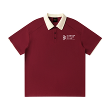 Load image into Gallery viewer, Contrast Collar Raglan Polo Shirt