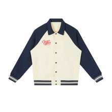 Load image into Gallery viewer, Contrast Raglan Sleeve Baseball Jacket