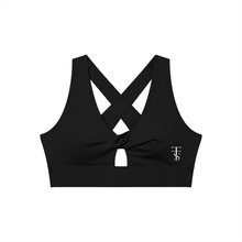 Load image into Gallery viewer, Women's Twist Front V-Neck Sports Bra