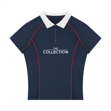 Load image into Gallery viewer, Women’s Slim Fit Quarter-Zip Polo Shirt