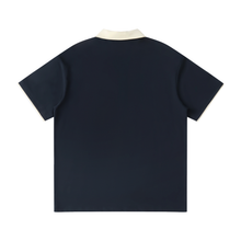 Load image into Gallery viewer, Contrast Collar Raglan Polo Shirt