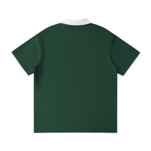 Load image into Gallery viewer, Contrast Collar Raglan Polo Shirt