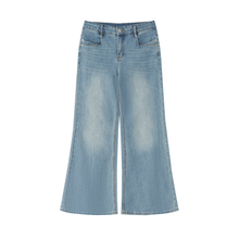 Load image into Gallery viewer, Women's Vintage Wash Flared Leg Jeans
