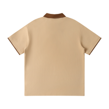 Load image into Gallery viewer, Contrast Collar Raglan Polo Shirt