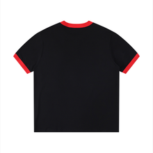 Load image into Gallery viewer, Contrast Edge Ribbed Crewneck T-Shirt