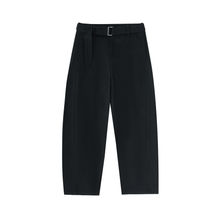 Load image into Gallery viewer, Belted Barrel-leg Chino Pants