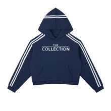 Load image into Gallery viewer, Contrast Side Stripe Cropped Hoodie
