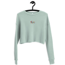 Load image into Gallery viewer, Embroidered Crop Sweatshirt