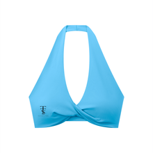 Load image into Gallery viewer, Women's Pleated Halter Sports Bra
