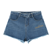 Load image into Gallery viewer, Women’s Vintage Wash High Rise Denim Shorts

