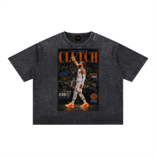 Load image into Gallery viewer, Jalen Brunson - Captain Clutch Mineral Wash Boxy Cotton T-Shirt
