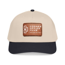 Load image into Gallery viewer, Leather Patch Baseball Cap — Corner Office Club "Built for the Climb"
