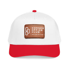 Load image into Gallery viewer, Leather Patch Baseball Cap — Corner Office Club "Built for the Climb"

