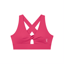 Load image into Gallery viewer, Women's Twist Front V-Neck Sports Bra
