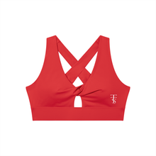 Load image into Gallery viewer, Women's Twist Front V-Neck Sports Bra
