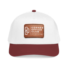 Load image into Gallery viewer, Leather Patch Baseball Cap — Corner Office Club "Built for the Climb"
