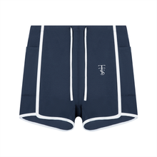 Load image into Gallery viewer, Women's High Rise Color Block Yoga Shorts
