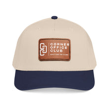 Load image into Gallery viewer, Leather Patch Baseball Cap — Corner Office Club "Built for the Climb"
