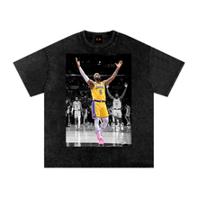 Load image into Gallery viewer, LeBron James - NBA's All-Time Leading Scorer Snow Washed Oversized Cotton T-Shirt
