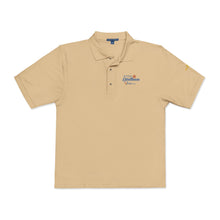Load image into Gallery viewer, Embroidered Black Polo Shirt — 'Sea Breeze' Nautical Logo
