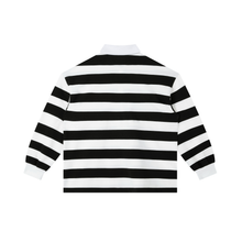 Load image into Gallery viewer, Color Block Stripe Polo Shirt
