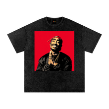 Load image into Gallery viewer, Tupac Shakur Snow Washed Oversized Cotton T-Shirt
