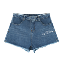 Load image into Gallery viewer, Women’s Vintage Wash High Rise Denim Shorts
