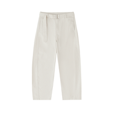 Load image into Gallery viewer, Belted Barrel-leg Chino Pants
