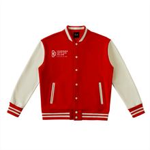 Load image into Gallery viewer, Two-Tone Fleeced Varsity Jacket
