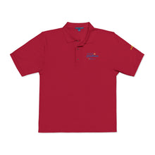Load image into Gallery viewer, Embroidered Black Polo Shirt — 'Sea Breeze' Nautical Logo
