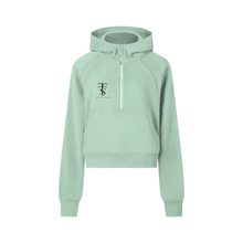 Load image into Gallery viewer, Cropped Half-Zip Hoodie
